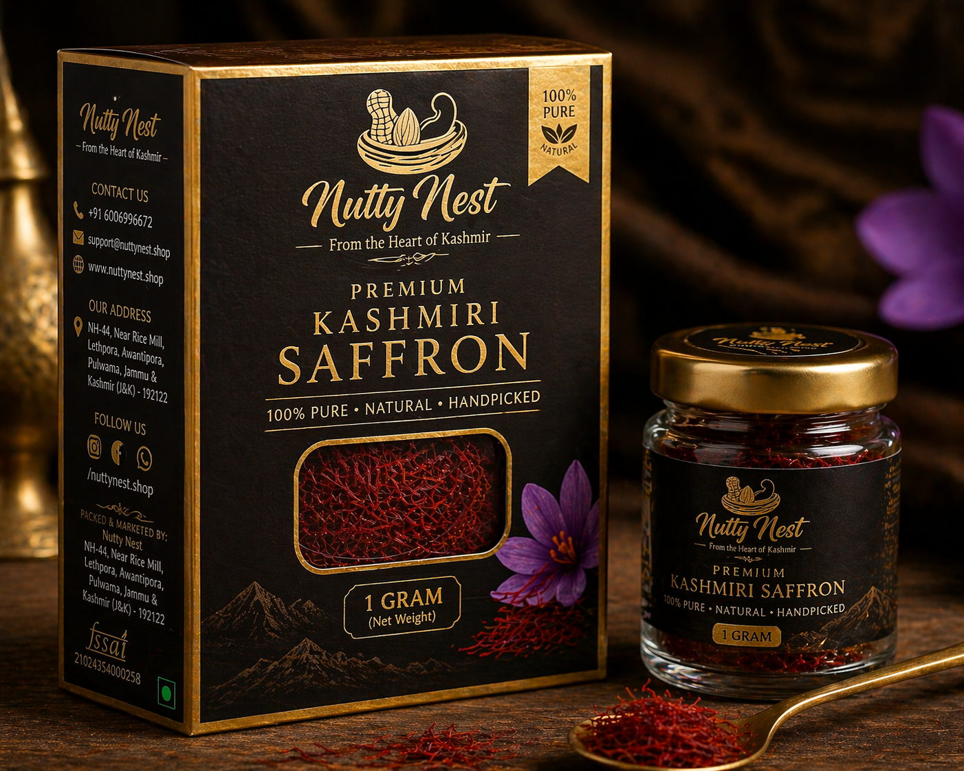 saffron-1g-all Mogra Kashmiri Saffron - 10g - Image 1